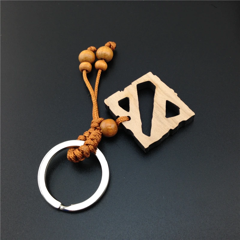 Мода мальчик онлайн игра деревянные брелки Dota 2 кулон брелок|fashion keychain|keychain