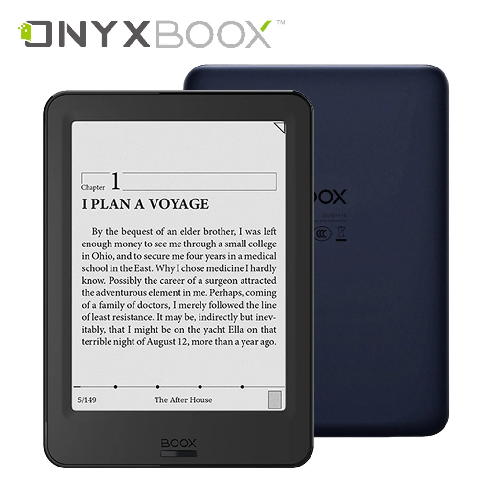 

NEW Model Ebook Reader ONYX BOOX Poke Pro 6" e-book 2G/16G Quad-core E-reader BT WiFi Touch e-ink Carta Screen Android with Case