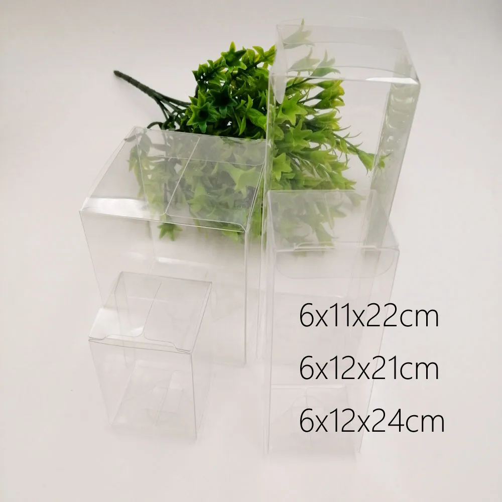 

30pcs 6xWxH Pvc Plastic Box Storage Transparent Boxes Jewelry Gift Box Wedding/Christmas/Candy/Party For Gift Packing Boxes Diy