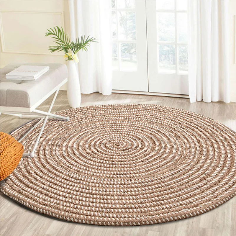 

Drop Shipping Knit Round Carpets For Living Room Computer Chair Area Rug Children Play Tent Floor Mat Cloakroom Rugs And Carpets