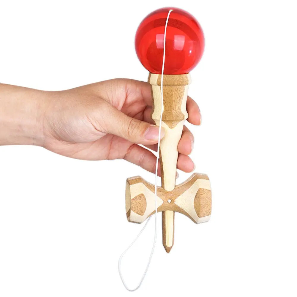 New Bamboo Kendama Ball Traditional Game String Toy Training Balance