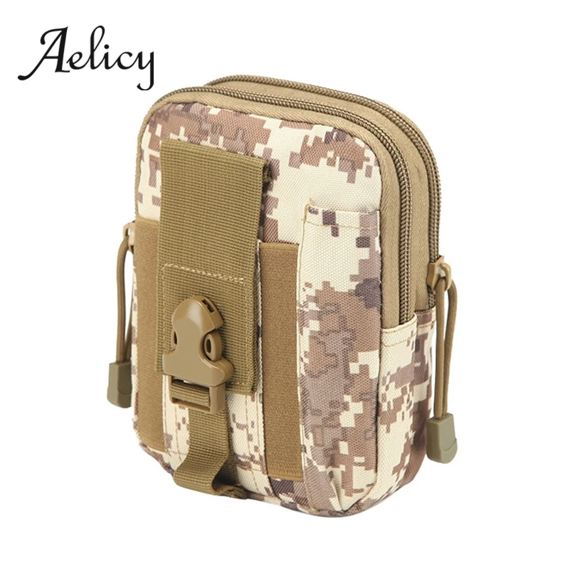 

Aelicy Sports Camouflage Waist Pack Mens Waterproof 1000D Oxford Multipurpose Outdoor Field Tactics EDC Belt Waist Bag Male