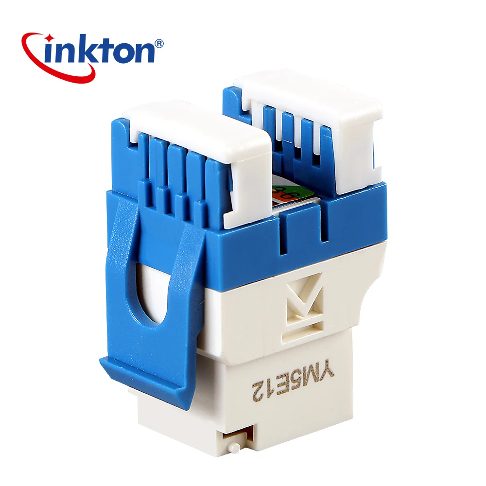 Inkton UTP Cat5e сетевой модуль RJ45 инструментов разъем информации Позолоченные модуль защиты от пыли CAT-5E Keystone Jack