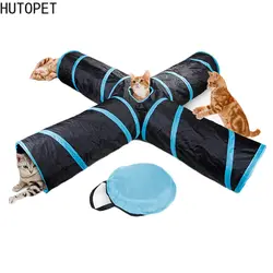 Дропшиппинг Складная Pet Cat туннель дом игрушки ПЭТ Забавные игрушки играть котенка Training уникальный складной Дизайн