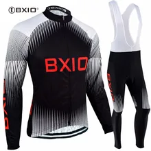 Bxio с длинным рукавом Велонаборы зима Велосипедная форма Португалии Джерси Горячие Майо Ciclismo Mujer uniforme Ciclismo bx-0109h057
