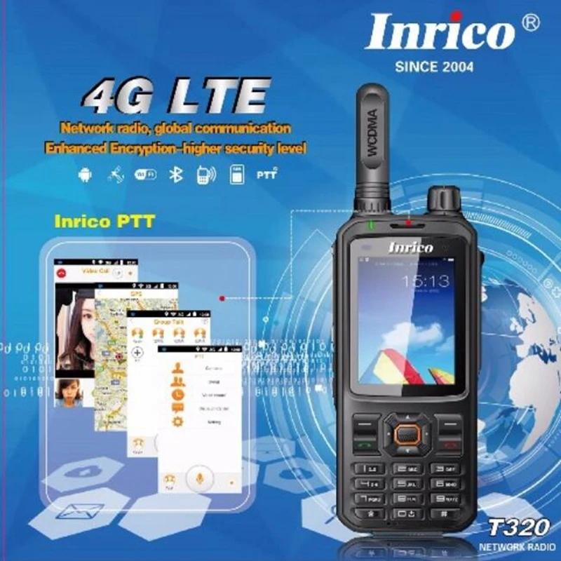 4G LTE GSM WCDMA POC сеть walkie talkie WiFi gps ham Радио соединяющийся с сотовым телефоном по Bluetooth двухсторонняя рация мобильный телефон