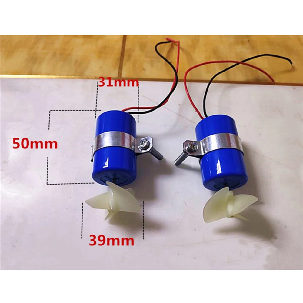

CW CCW 3-blades Propeller Motor for DIY RC Bait Boat ROV Robot Submarine RC Jet Boat Underwater Motor Thruster 7.4V 16800RPM