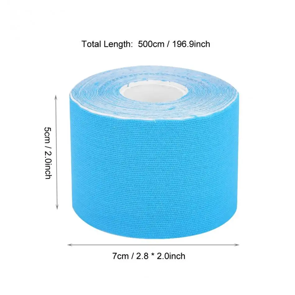3 цвета мышечная лента бинт 5 см х 5 м спортивная лента рулон нетканых материалов эластичный клей деформация травма мышечная наклейка
