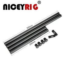 NICEYRIG 15mm tige en aluminium tige plate-forme DSLR appareil photo plate-forme de tir vidéo épaule plate-forme système de soutien pour Instagram (20 cm * 2 + 30cm * 2)