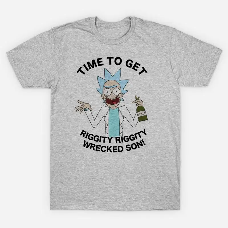 Высокая-Q унисекс Рик и Морти хлопчатобумажная футболка футболки Mr. помогайки