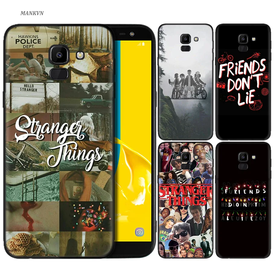

Silicone Case For Samsung Galaxy J4 J6 A6 A8 Plus A7 A9 J8 2018 A5 2017 Soft Cover Shell Stranger Things