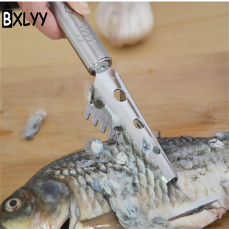 

BXLYY Kitchen Accessories 1pc Stainless Steel Fish Scale Quick Cleaning Gadget Cooking Utensils Kitchenware Kitchen Gadgets.7z