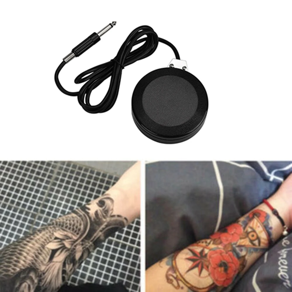 

Top Quality Durable Round Tattoo Power Supply Foot Pedal Professional Tattoo Equipment Foot Switch Pedal For Tattoo Machine