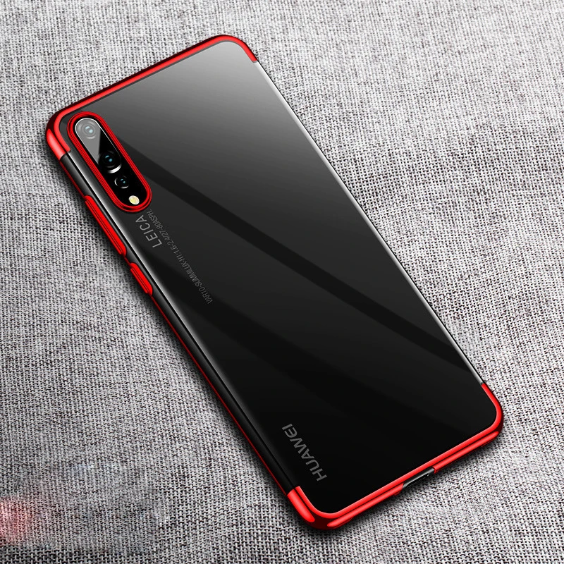 

for Huawei P30 / P30 Pro / Y9 2019 Case Plating Transparent Anti-knock Soft TPU Cover for Huawei P30 P 30 30Pro Y9 Fundas Shell