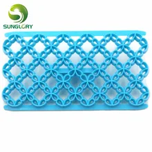 Пластиковый цветок лепесток Стёганое одеяло тиснения, помадка кружева форма для выпечки для печенья резак для кекса декорирование выпечки торта инструменты для украшения