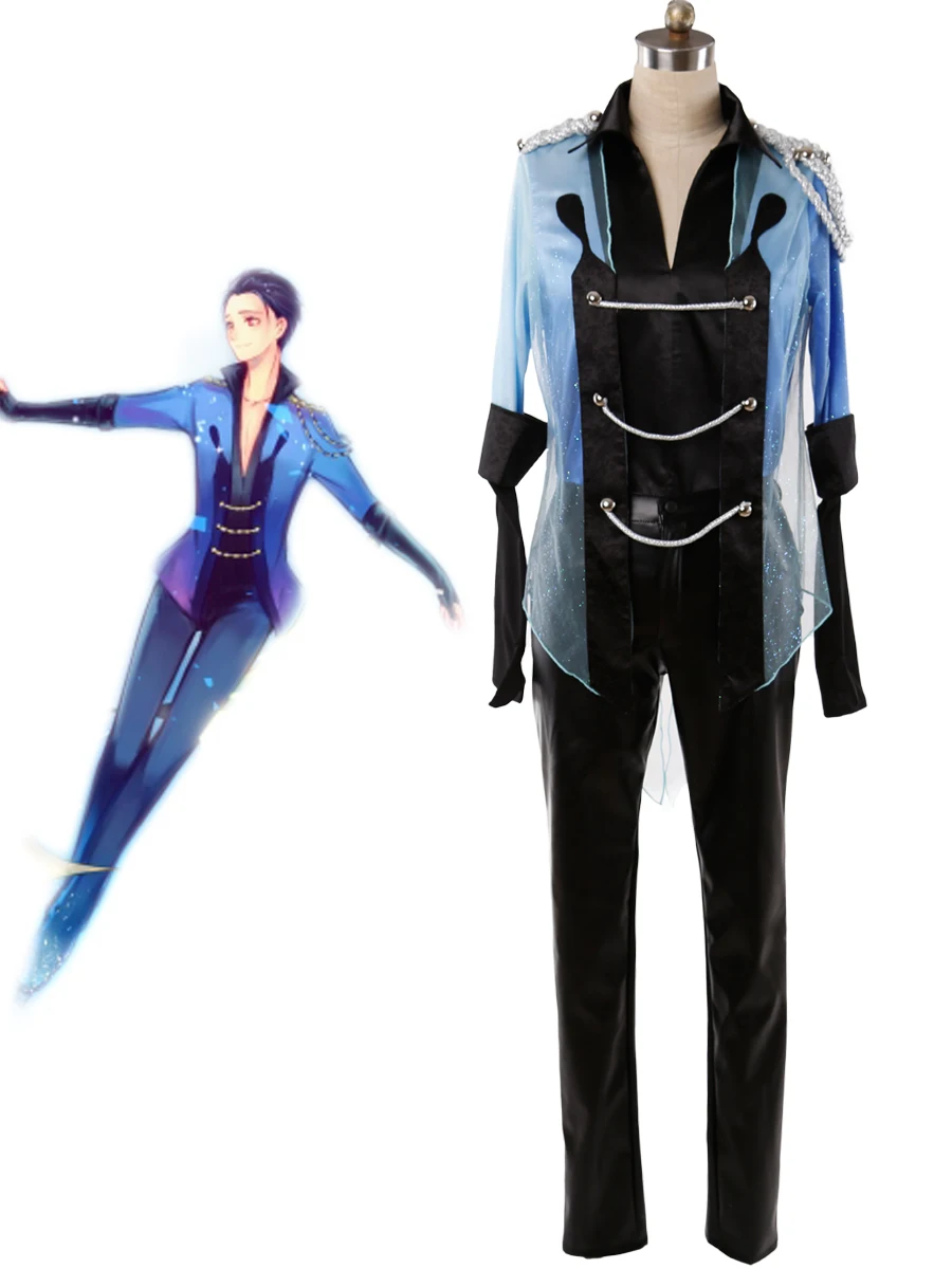 YURI on Ice Yuri Katsuki Skating Suit Cosplay Costume Shining Full Set ...