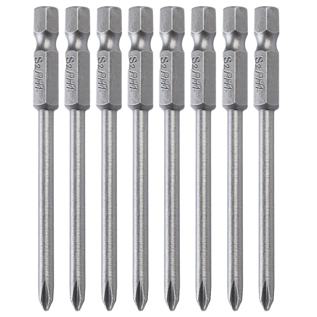 

Screwdriver 8pcs 75mm Long Magnetic Head Cross Phillips Hex Alloy Steel Screwdriver Bits Set