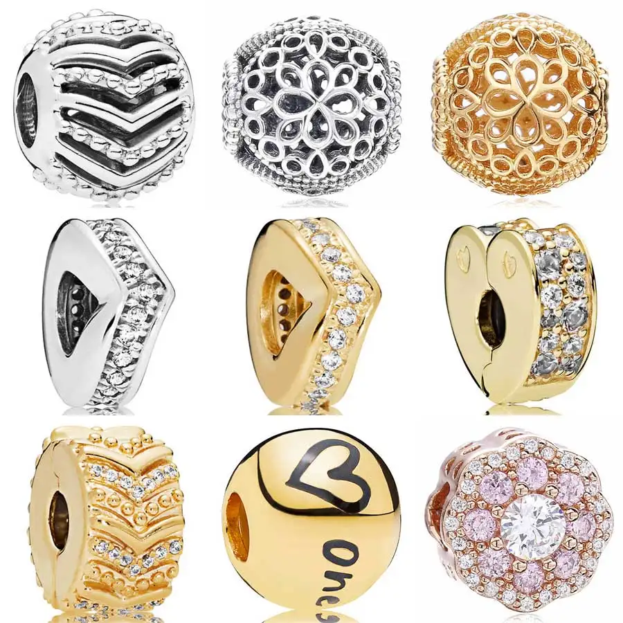 

Openwork Stylish Wish Clover Lace Shimmering Wish Arcs of Love Charms Fit Pandora Bracelet 925 Sterling Silver Bead Jewelry