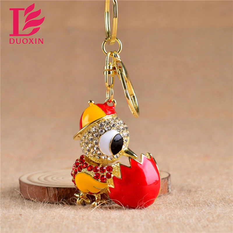 Cock Luxury Keychain Key Chain & Key Ring Holder Keyring Porte clef Gift Men Women Souvenirs Bag Pendant Car