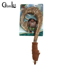 

1Pcs/set Cool Moana Maui Heihei LED weapons light sound saber fishing hook Action Figures Moana Adventure lightsaber Toy Gift