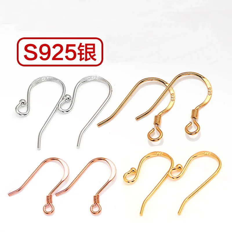 925 Sterling Silver Earrings Hook , DIY Earrings Dangle Hook Mounting
