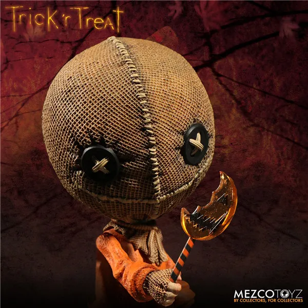 Фигурки из ПВХ Mezco Truco 'r Trattare stitizzato Sam трюк или лечение Хэллоуина модель