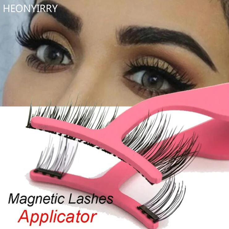 

1 PC Magnetic Eyelashes Extension Applicator Tweezers Beauty Make Up Stainless False Eyelash Clip Make Up Accessories Tools