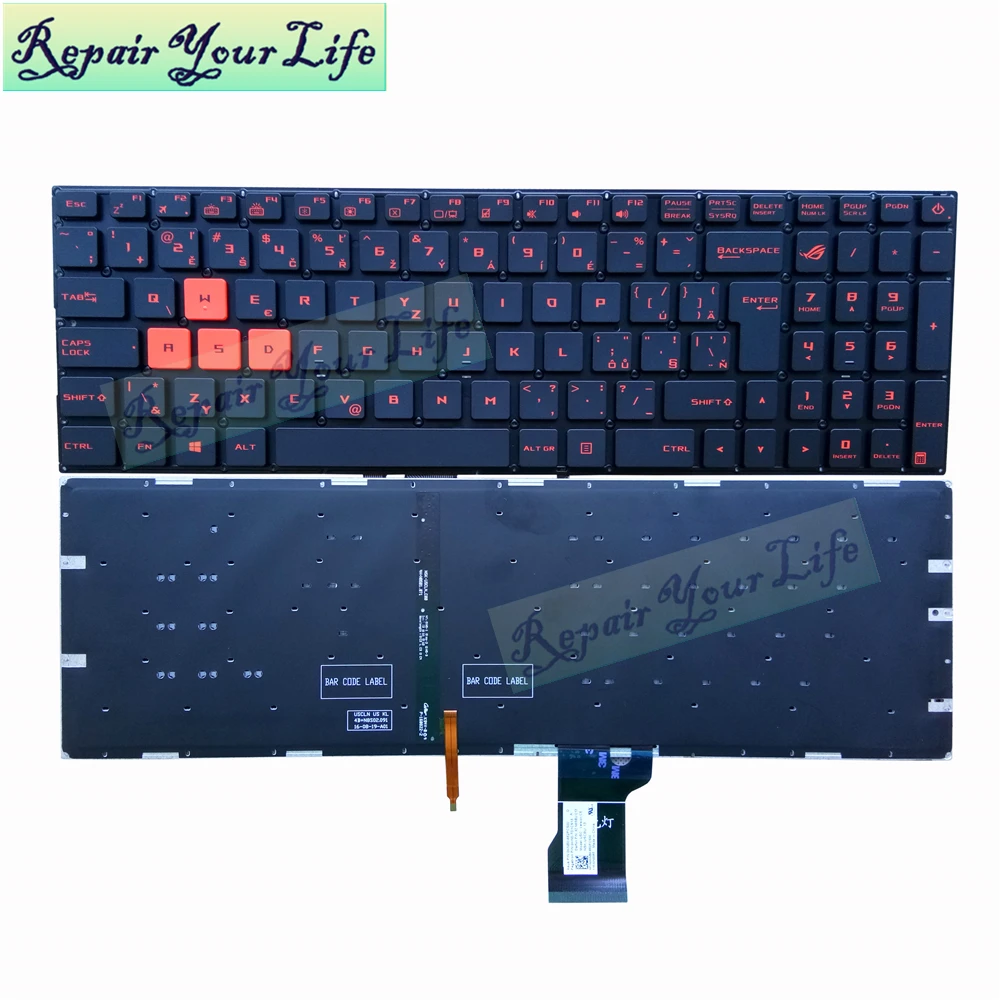 

Repair You Life Laptop keyboard for Asus GL502 GL502V GL502VM GL502VT GL502VY Czech CZ SK keyboard with backlit New Original