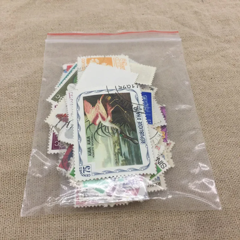 100 Pcs / lot Postage Stamps Good Condition Used With Post Mark From All The World Wide For Collecting Gift - 6