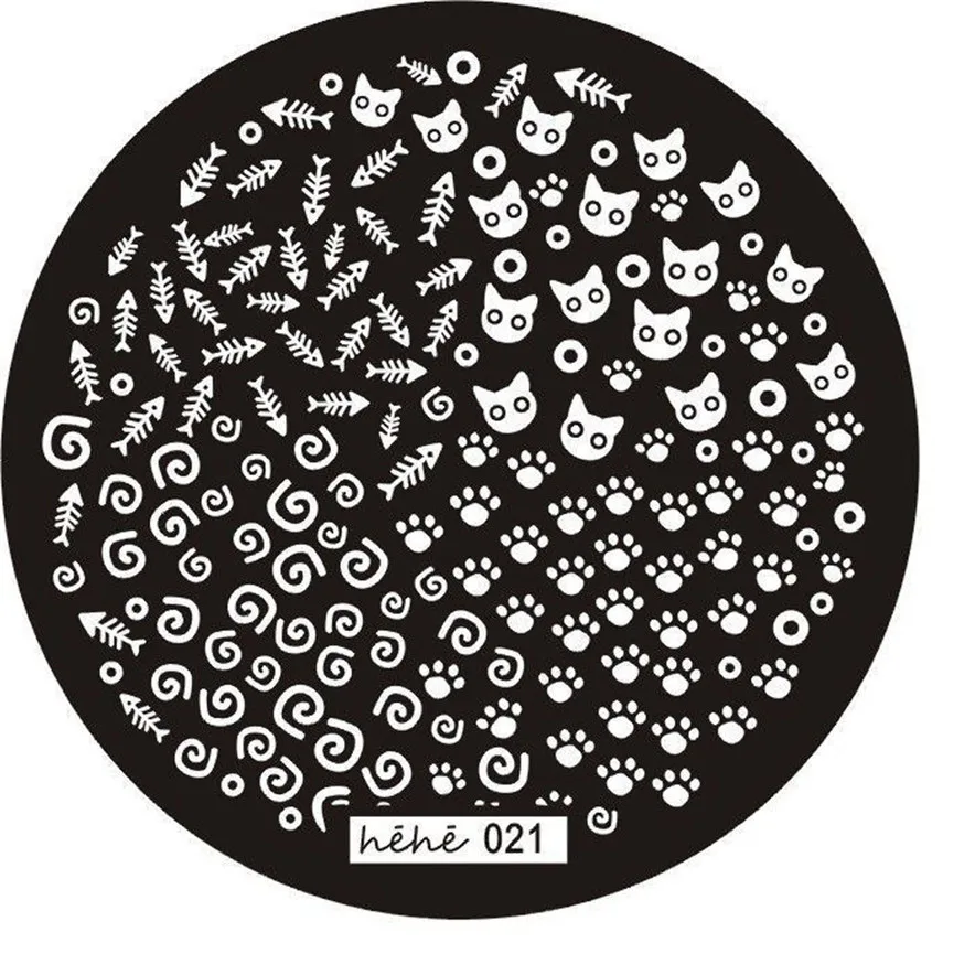 

HAICAR Nail Art Image Stamp Stamping Plates Manicure Template Hehe Series#30