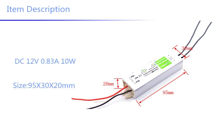 IP67 Водонепроницаемый Светодиодный драйвер DC12V трансформаторы для наружного освещения источник питания 10 Вт 20 Вт 30 Вт 45 Вт 60 Вт 100 Вт 120 Вт 150 Вт