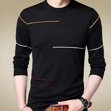 Осенне-зимние теплые кашемировые свитера мужские шерстяной пуловер для мужчин брендовая одежда повседневные мужские свитера с круглым вырезом трикотаж M-3XL