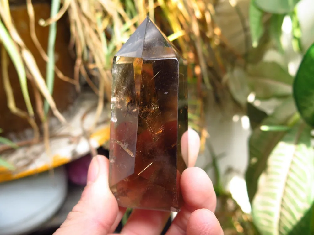 

free shipping free shipping 68060+++RARE NATURAL SMOKY QUARTZ CRYSTAL POINT HEALING