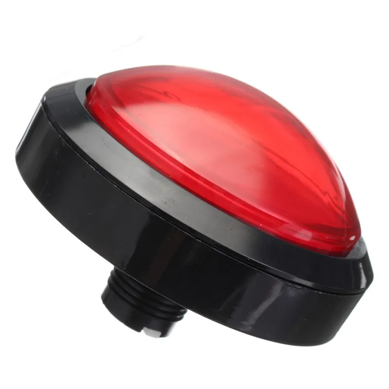 100 выпуклый цветной кнопочный переключатель с кнопкой светильник игровая консоль большая круглая кнопка игровой кнопочный переключатель - Цвет: Красный