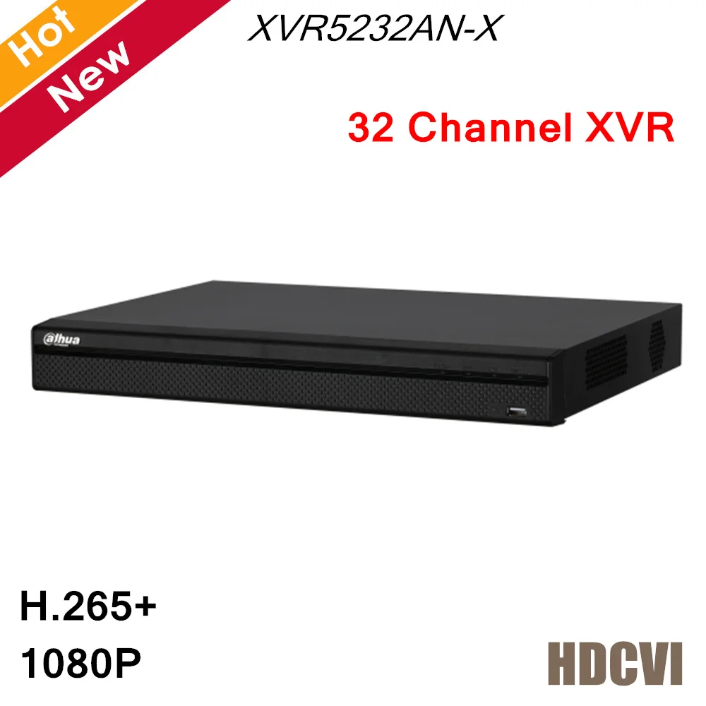 Dahua 32-канальный XVR рекордер XVR5232AN-X H.265+ 1080P цифровой видеорегистратор 32 канала IP входы каждый до 6 Мп Макс 128 Мбит/с