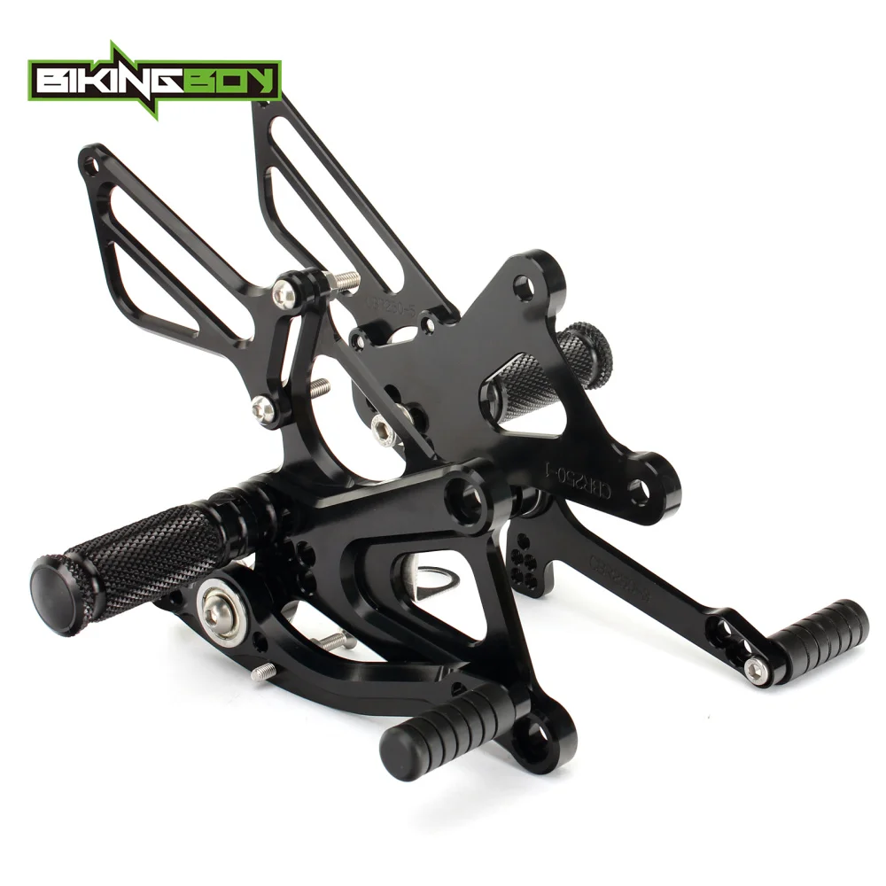 

BIKINGBOY Adjustable Rearsets Rear Sets Footpegs Footrests For HONDA CBR 250 R / RR CBR250R CBR250RR 2011 2012 2013 2014 11-14