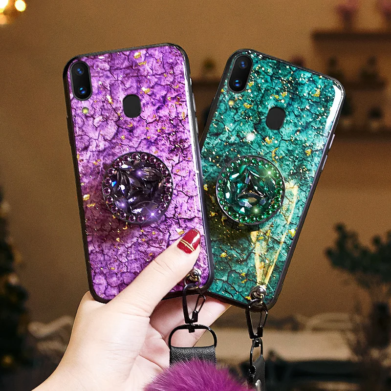 Чехол для Samsung Galaxy A10 A20 A30 A40 A50 A60 A70 A90 чехол S10 Plus S10e чехлы с блестящими плюшевыми