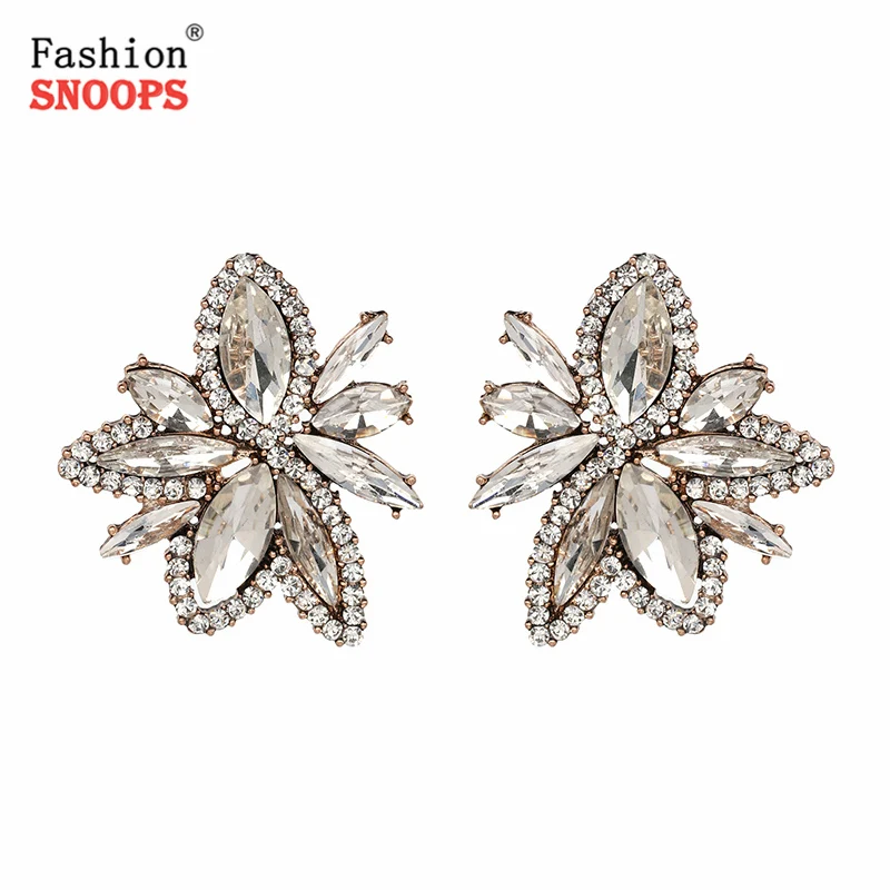 

Hot Sale Luxury Gem Crystal Stud Earrings Jewelry Statement Earrings Brand Jewelry Wholesale Brincos