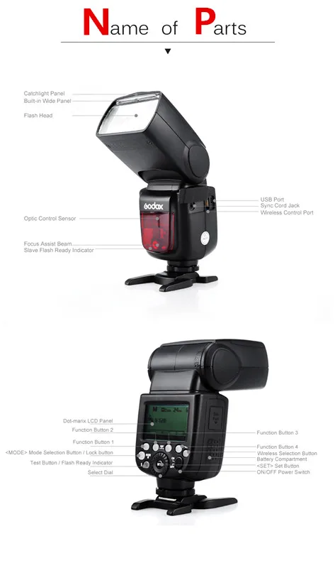Вспышка Godox V860II O Speedlite GN60 HSS 1/8000s TTL + триггерный передатчик для Olympus PanasonicCD50 2
