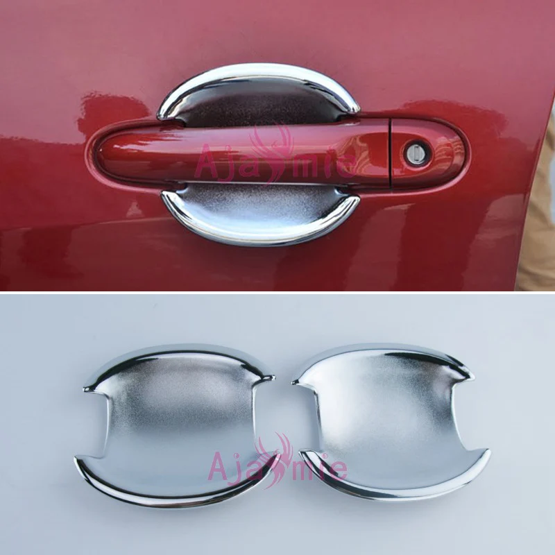 

Door Handle Bowl Insert Trim 2011-2013 2014-2016 2017 2018 ABS 2pcs Chrome Detector Car Styling For Nissan Juke Accessories