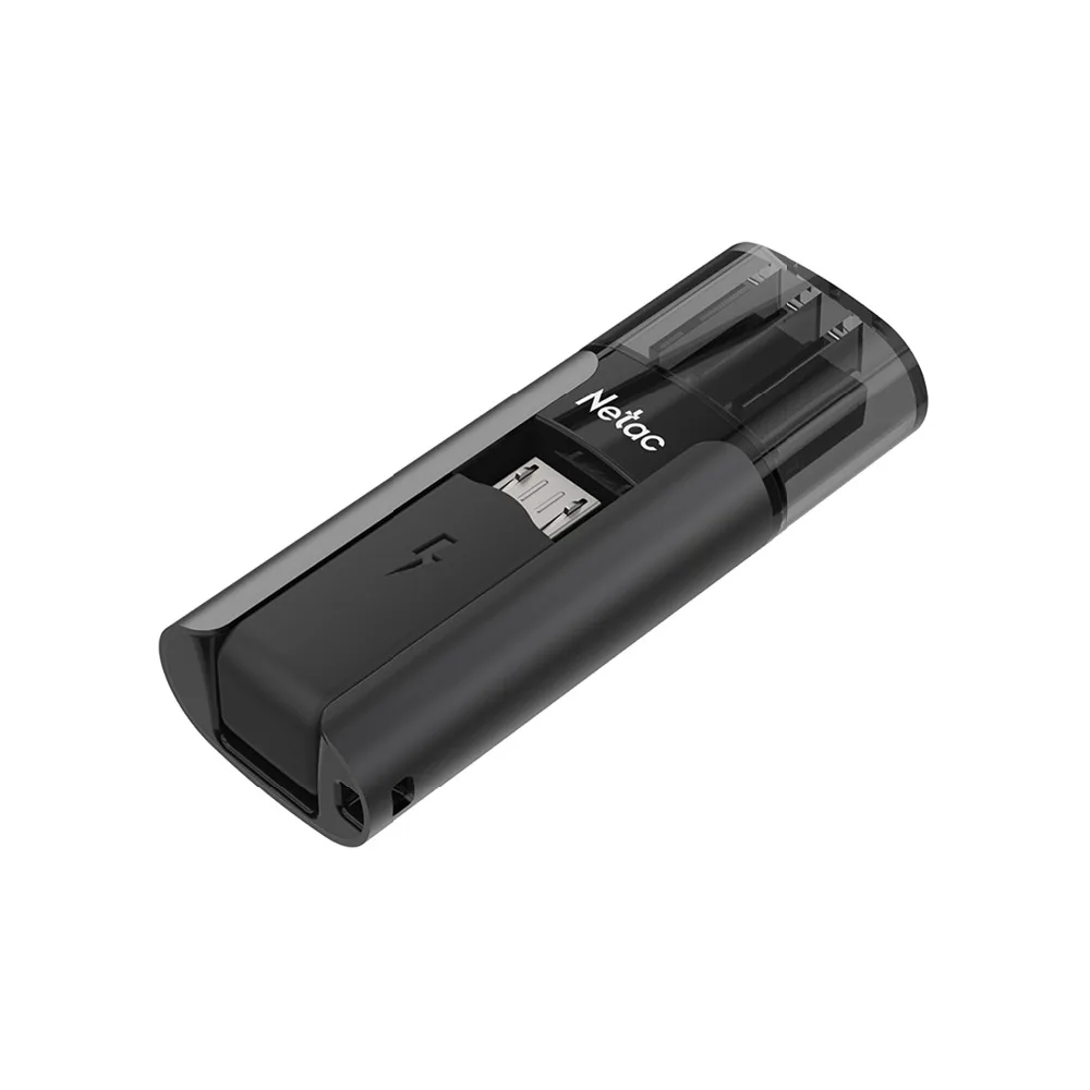 Netac U295 USB флеш-накопитель Флешка карта памяти внешний накопитель 16 Гб/32 ГБ/64 ГБ USB2.0 OTG двойной интерфейс флэш-накопитель черный