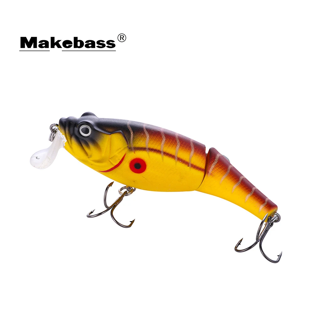 MAKEBASS Crankbait мульти-шарнирная 2 секции BassBaits 3in0. 44oz рыболовные приманки Swimbait HardBaits Искусственные воблеры рыболовные снасти