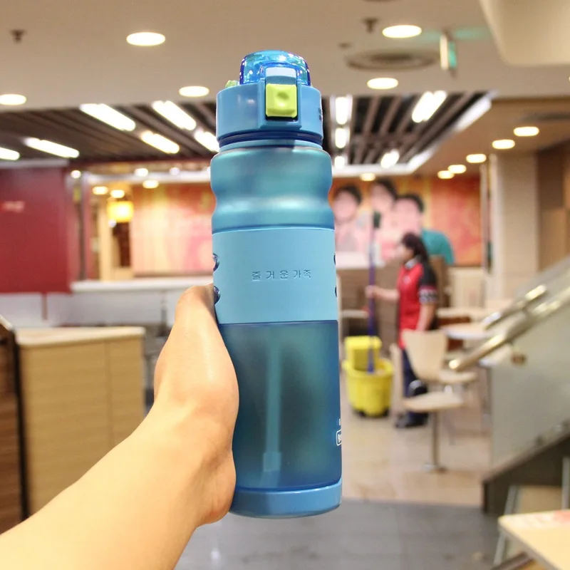 Sport Water Bottle with Straw Plastic Camping My Bottles Bicycle Portable font b Herbalife b font