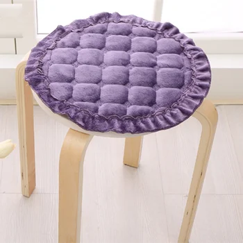 

Drop Shipping Round Seat Cushion For Chair, Korean Style Sitting Pad, 30/35/40/45/50cm Anti slip Flannel Stools Mat coussin