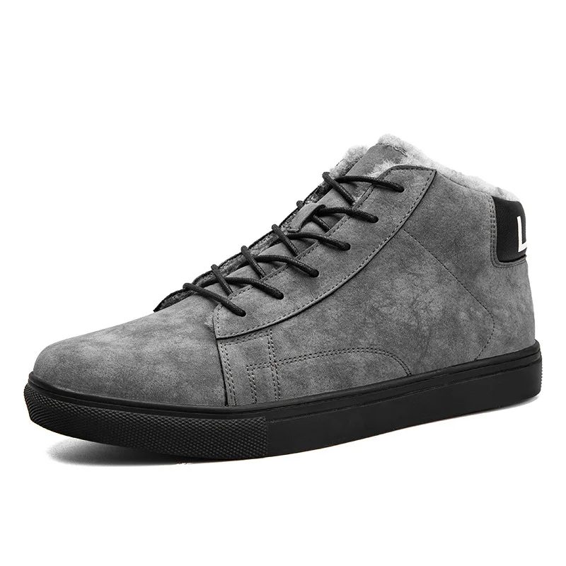 E De Lining Sapatos 2018 Para Casuais top High Lining Outono Quentes Chegada Homens Tornozelo mesh Nova velvet Couro Inverno Lining Dos Baixos Camurça Mesh wdq8H6cw