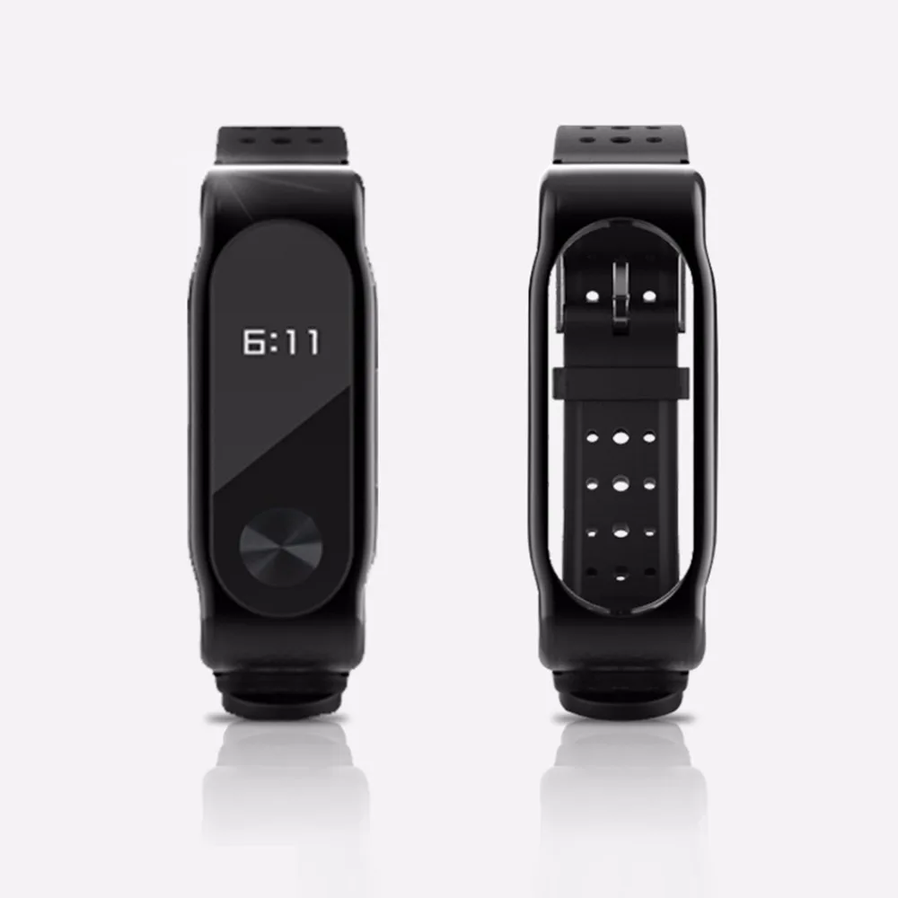 Xiaomi mi ремешок, 2 ремешка, браслет mi Band, спортивный браслет, дышащий силиконовый ремешок для часов, сменная Пряжка из нержавеющей стали