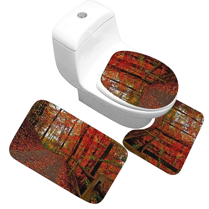 Zeegle Bath Mat 3pcs Set Bathroom Rug Foot Mat Anti Slip Bathroom Carpet Bath Rugs Absorbent Cover Toilet Floor Mat Bath Mats Aliexpress