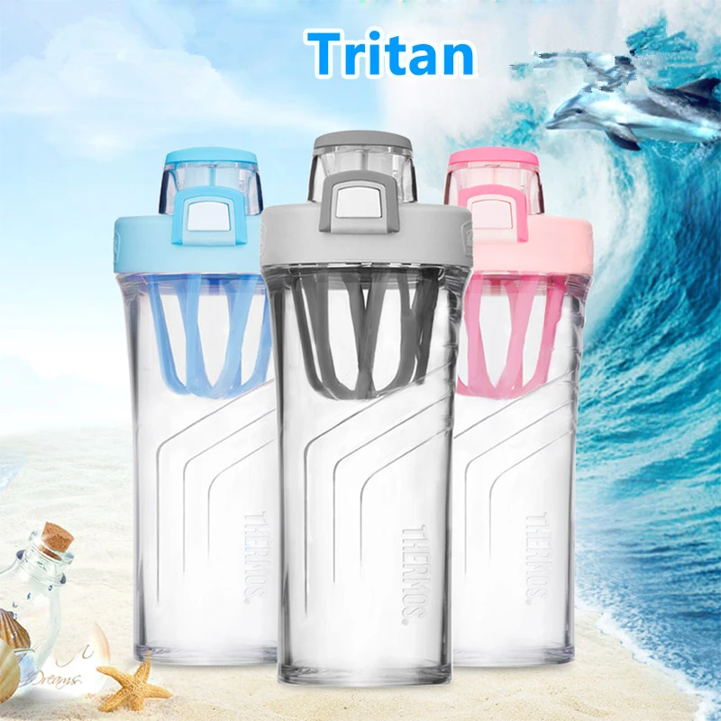 2017 Newest Shaker Bottle 24oz Large Capacity Gym Fitness Protein Powder Mixer Drink Bottle