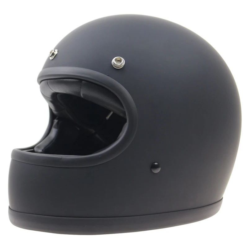 Простой стиль винтажный Полнолицевой шлем на заказ мотоциклетный шлем Ретро мотоциклетный шлем