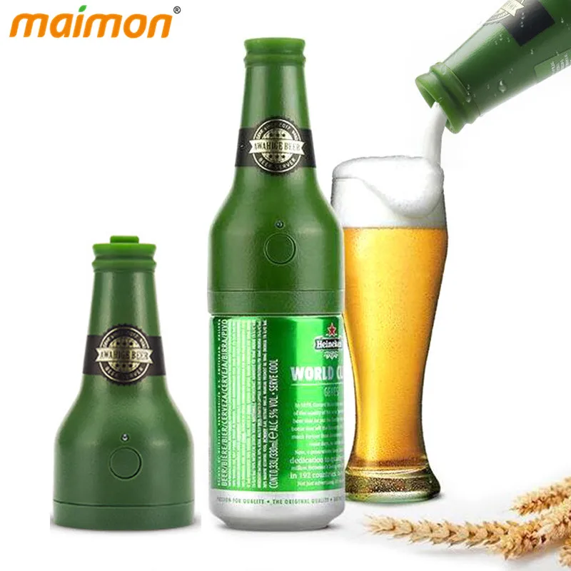 Creative Sparkling Ultrasonic Beer Foamer Canned Beer Foam Maker Bottle